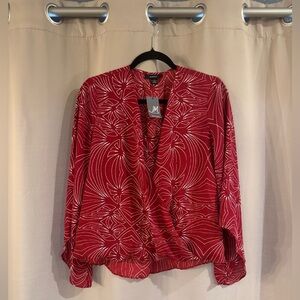 Alfani JM Collection Red Blouse